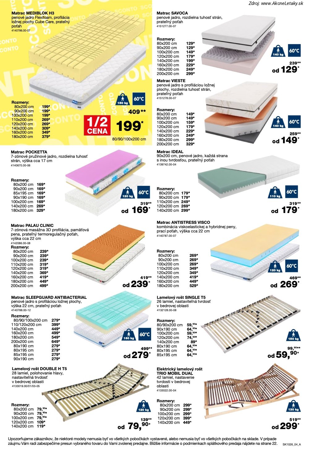 Leták Sconto (5. 8. - 25. 8. 2026) - strana 4 z 24