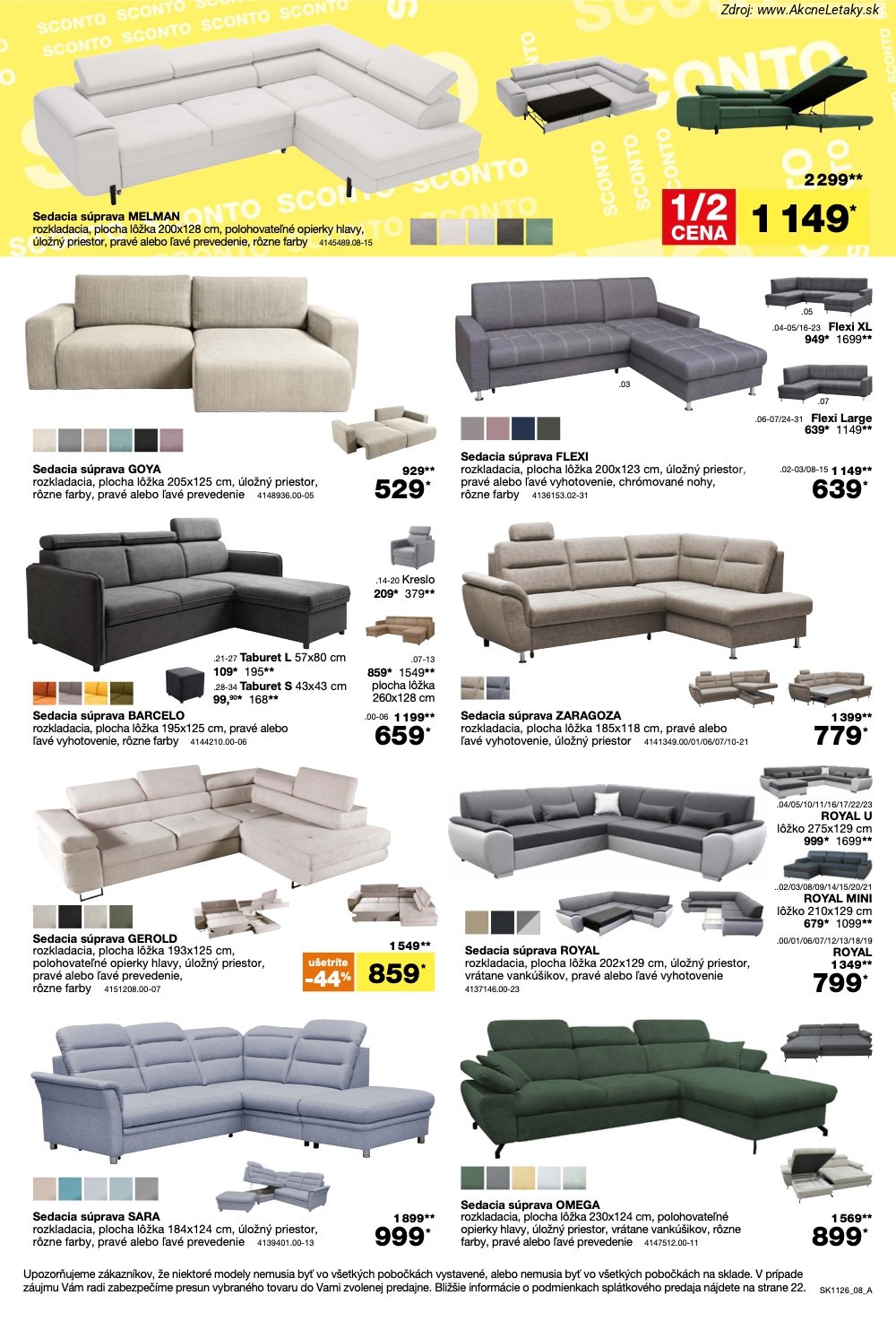 Leták Sconto (26. 8. - 22. 9. 2026) - strana 8 z 24