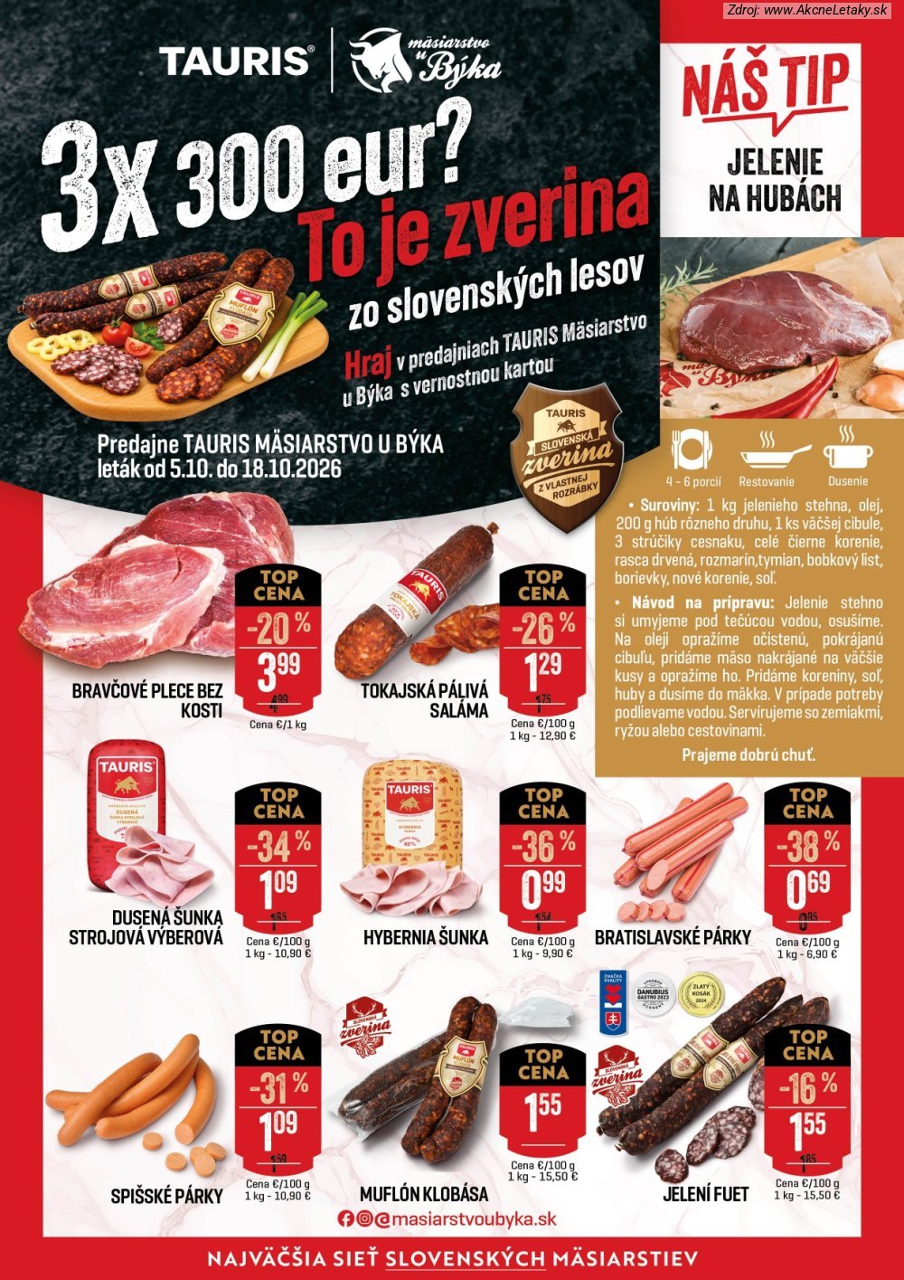 Leták Tauris - strana 1