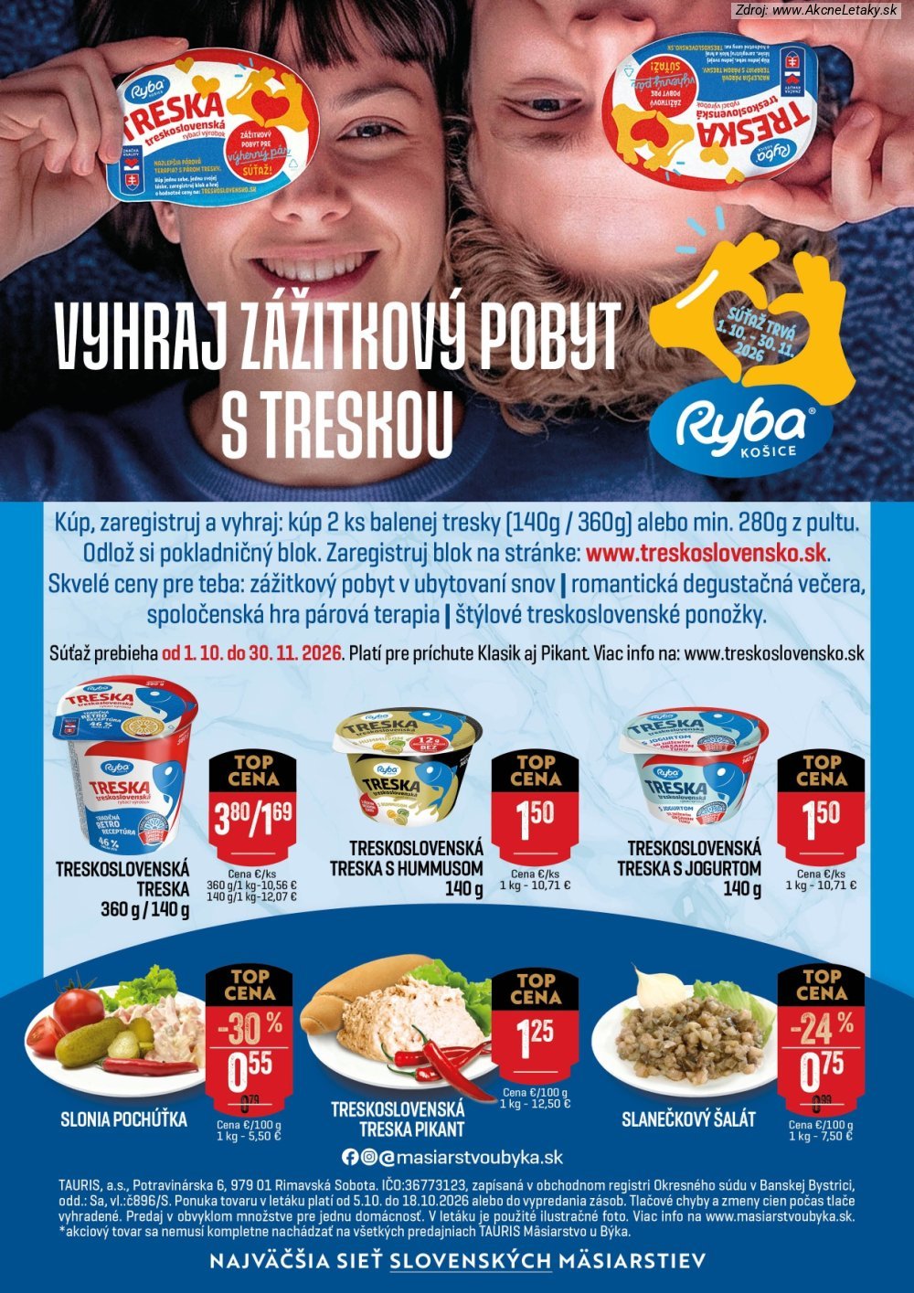 Leták Tauris (5. 10. - 18. 10. 2026) - strana 4 z 4