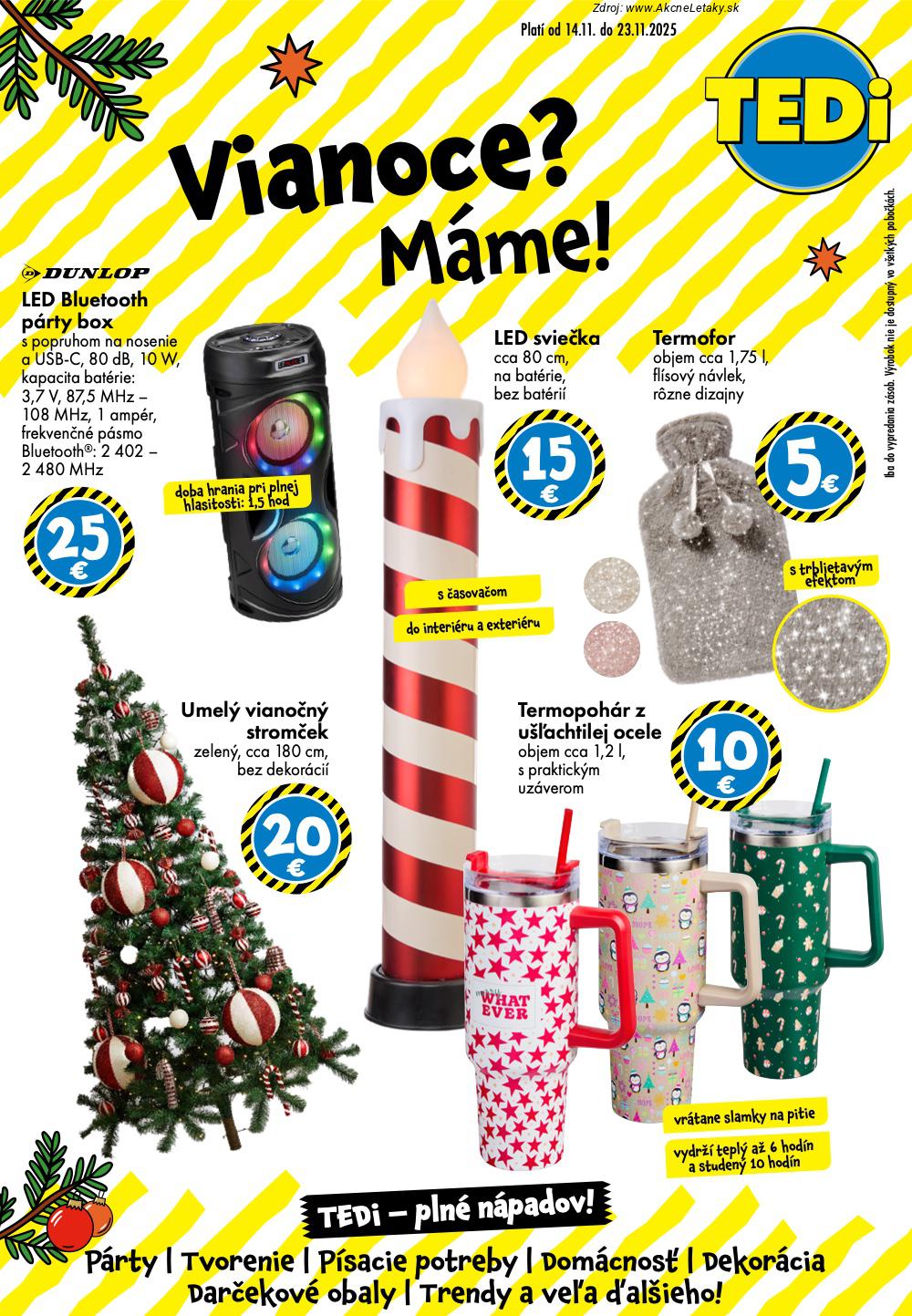 Leták TEDi - strana 1