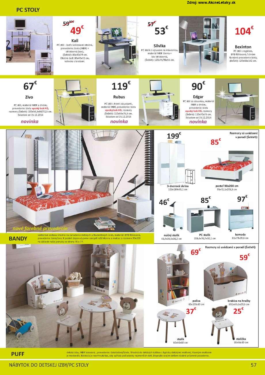 Leták Tempo Kondela Nábytok (1. 10. - 31. 12. 2015) - strana 57 z 100