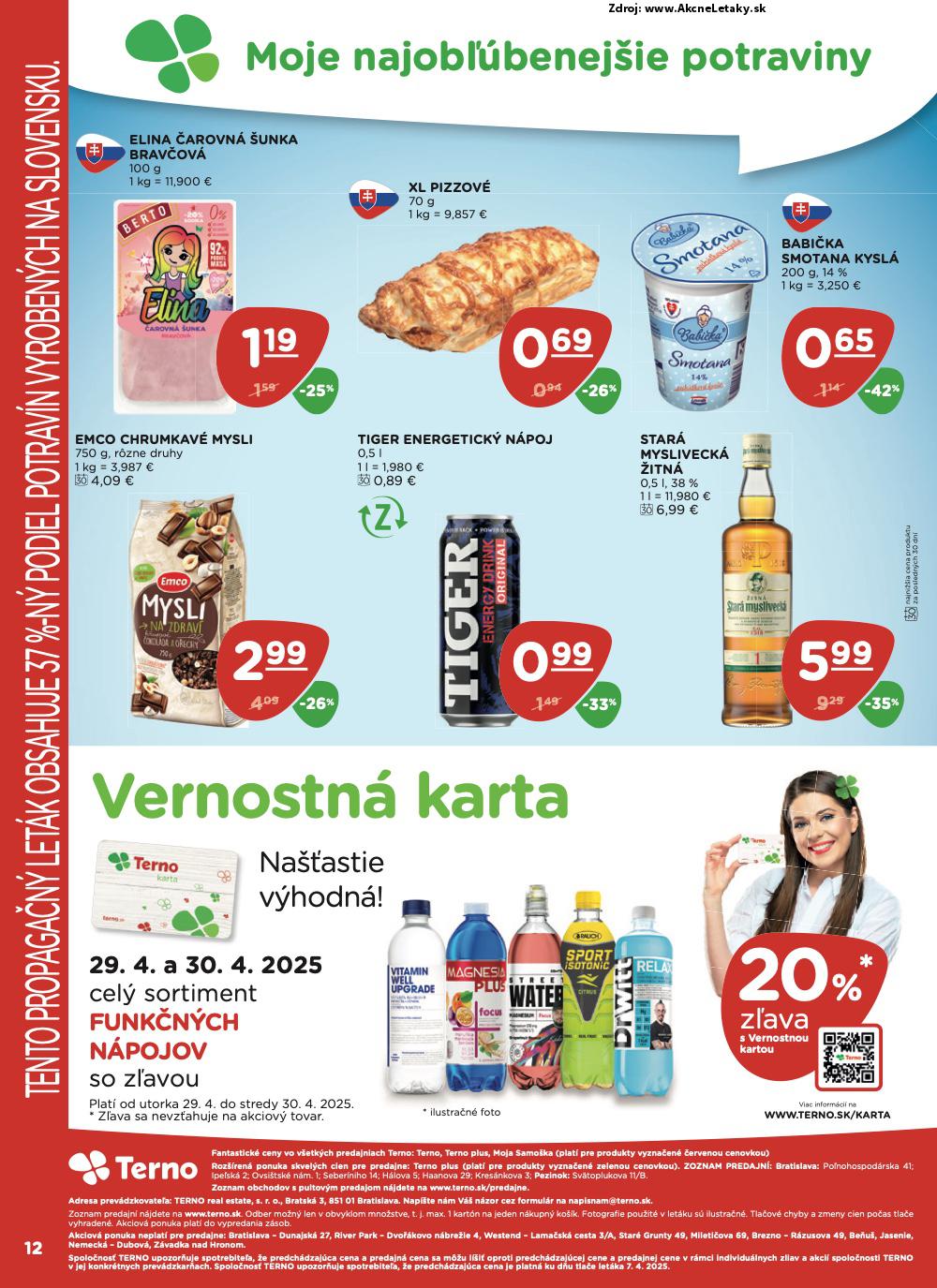 Leták TERNO (24. 4. - 30. 4. 2025) - strana 12 z 13