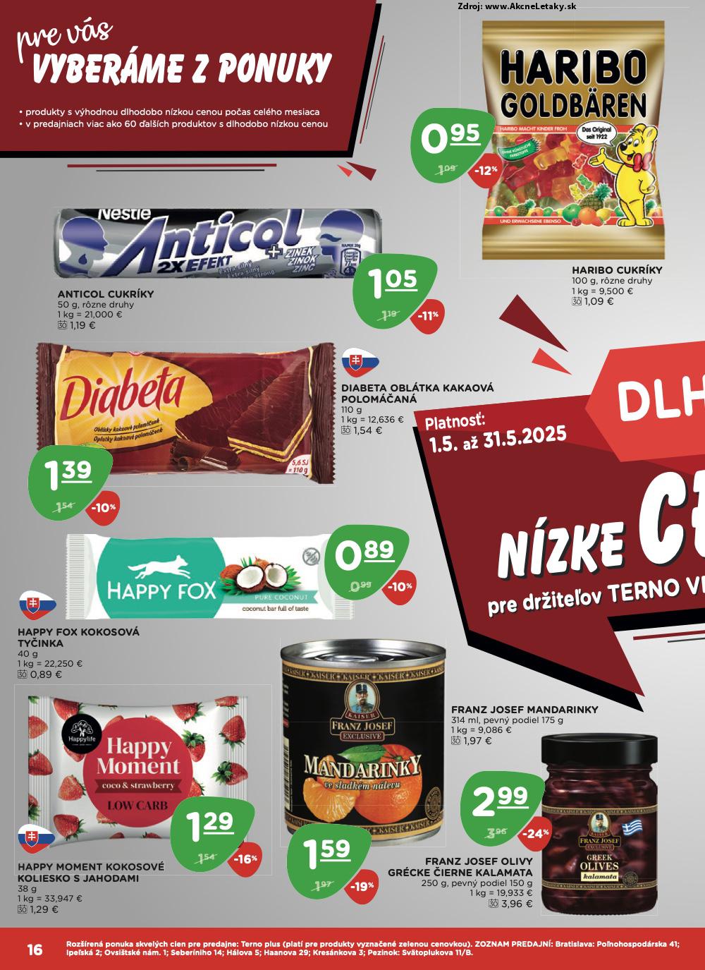 Leták TERNO (15. 5. - 21. 5. 2025) - strana 16 z 19