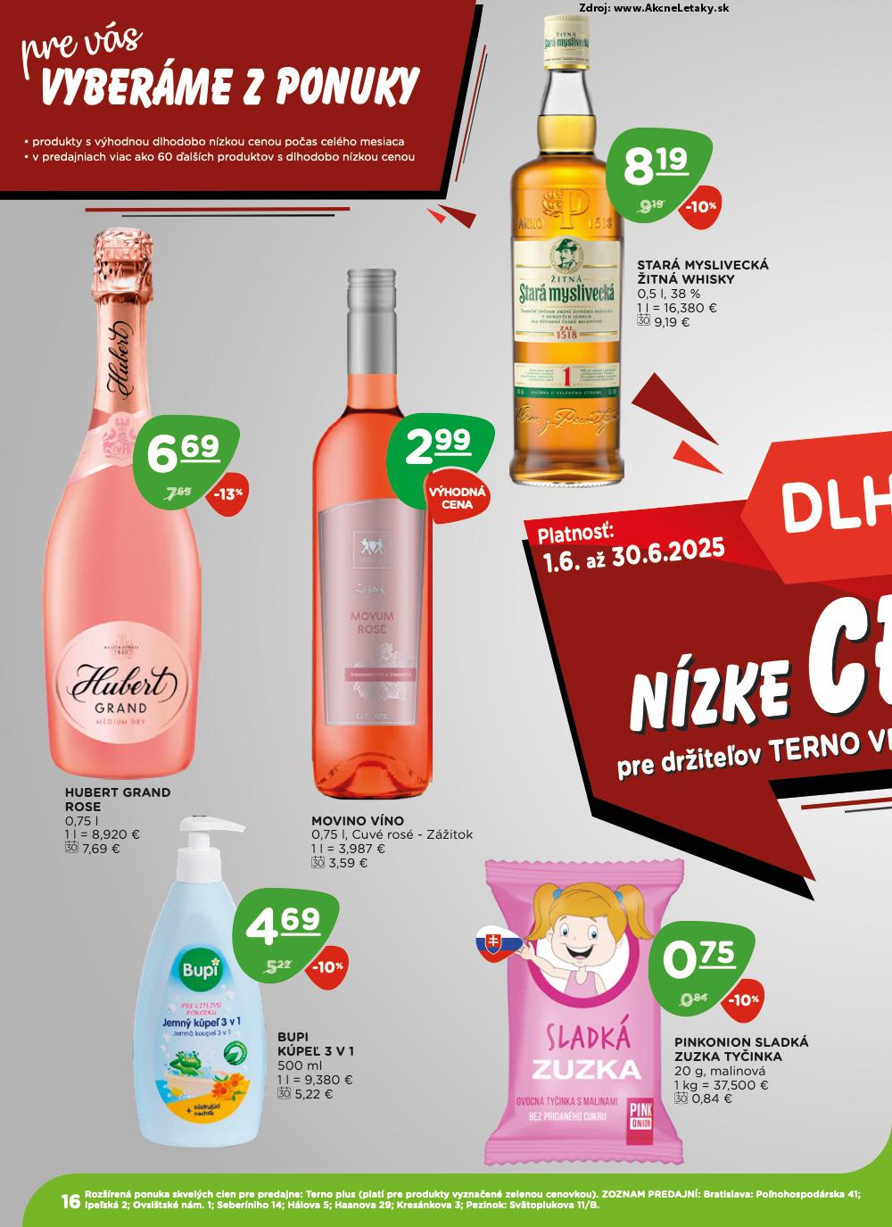 Leták TERNO (19. 6. - 25. 6. 2025) - strana 16 z 22