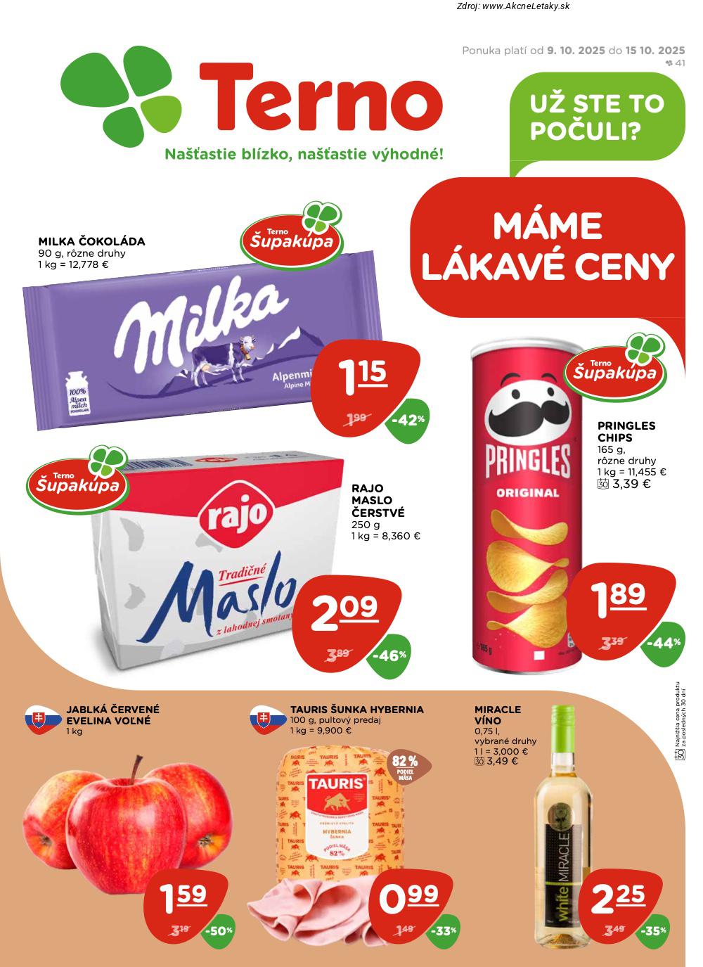 Leták TERNO (9. 10. - 15. 10. 2025) - strana 1 z 20