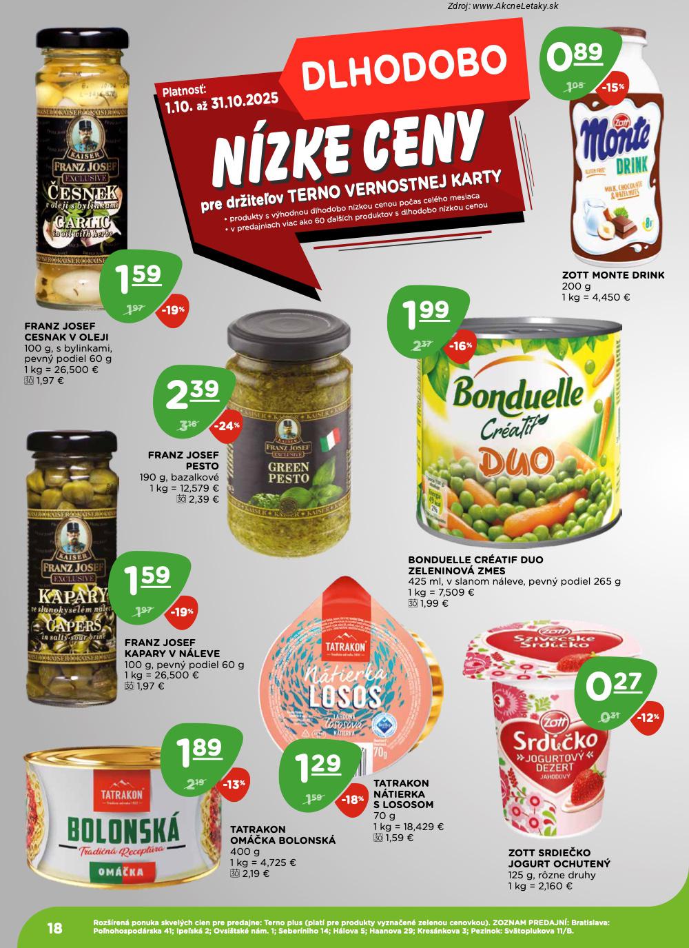 Leták TERNO (9. 10. - 15. 10. 2025) - strana 18 z 20