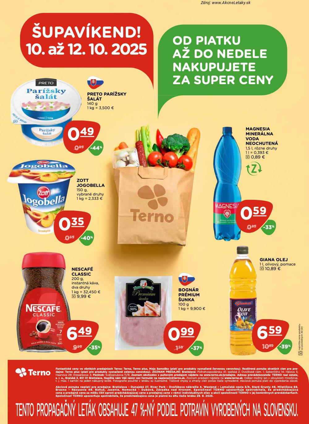 Leták TERNO (9. 10. - 15. 10. 2025) - strana 20 z 20