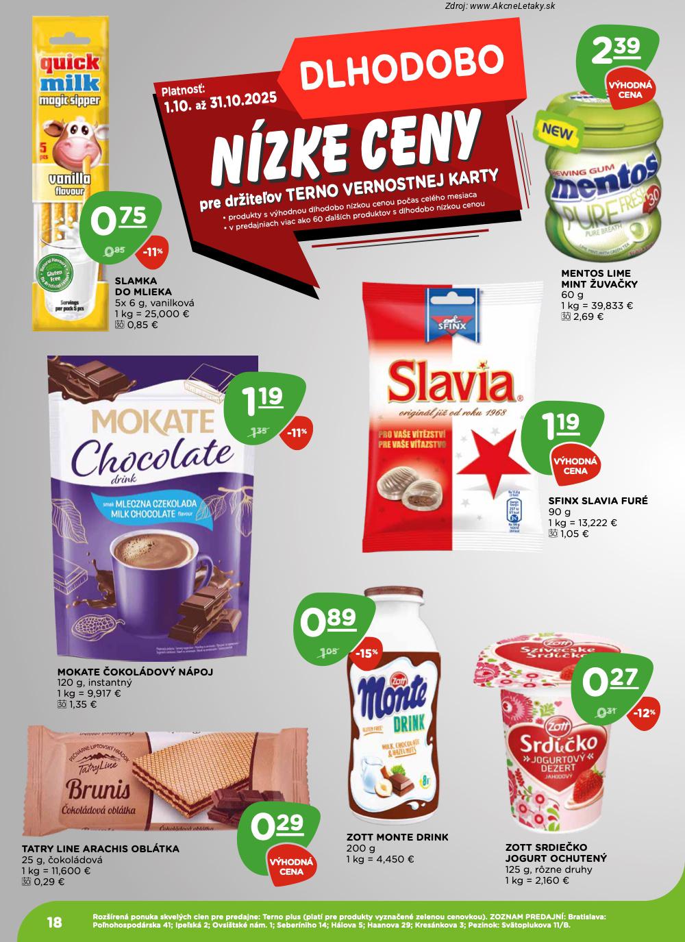 Leták TERNO (23. 10. - 29. 10. 2025) - strana 18 z 20