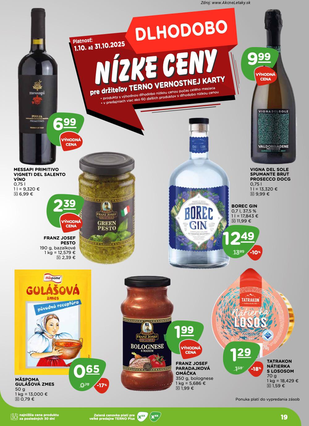 Leták TERNO (23. 10. - 29. 10. 2025) - strana 19 z 20