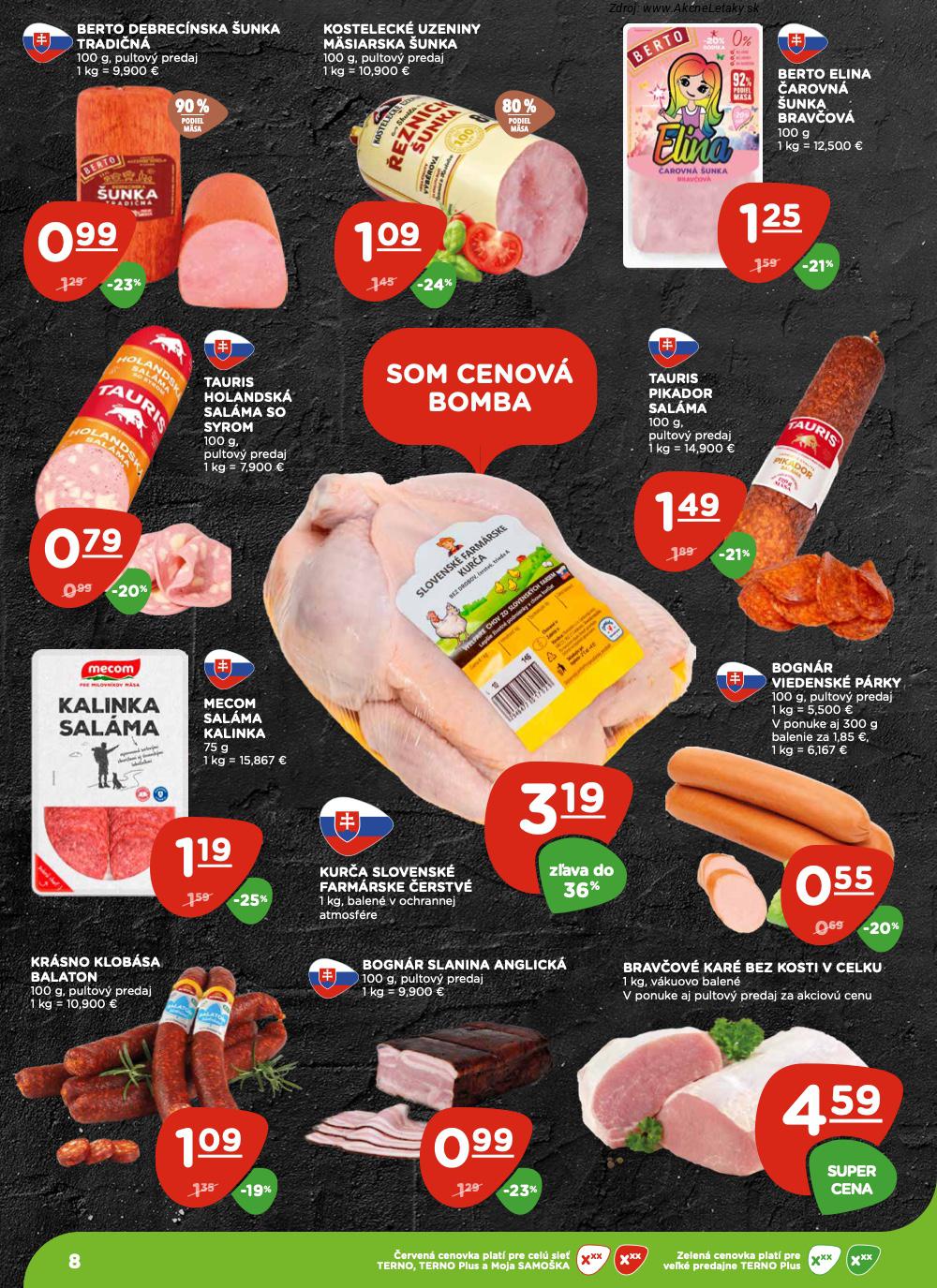 Leták TERNO (23. 10. - 29. 10. 2025) - strana 8 z 20