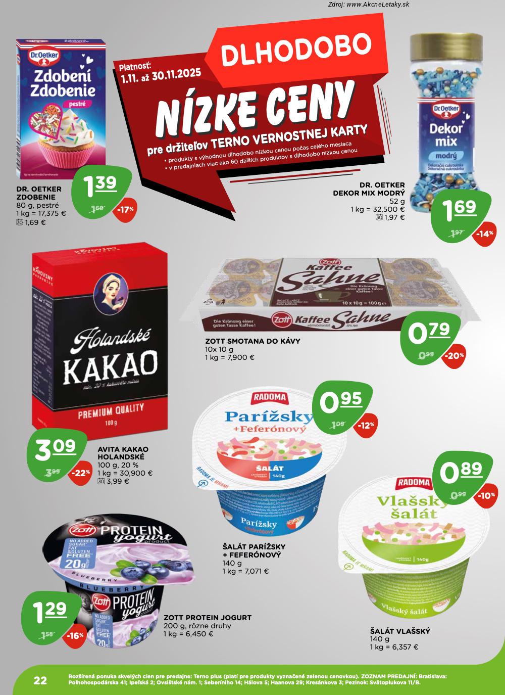 Leták TERNO (20. 11. - 26. 11. 2025) - strana 22 z 25