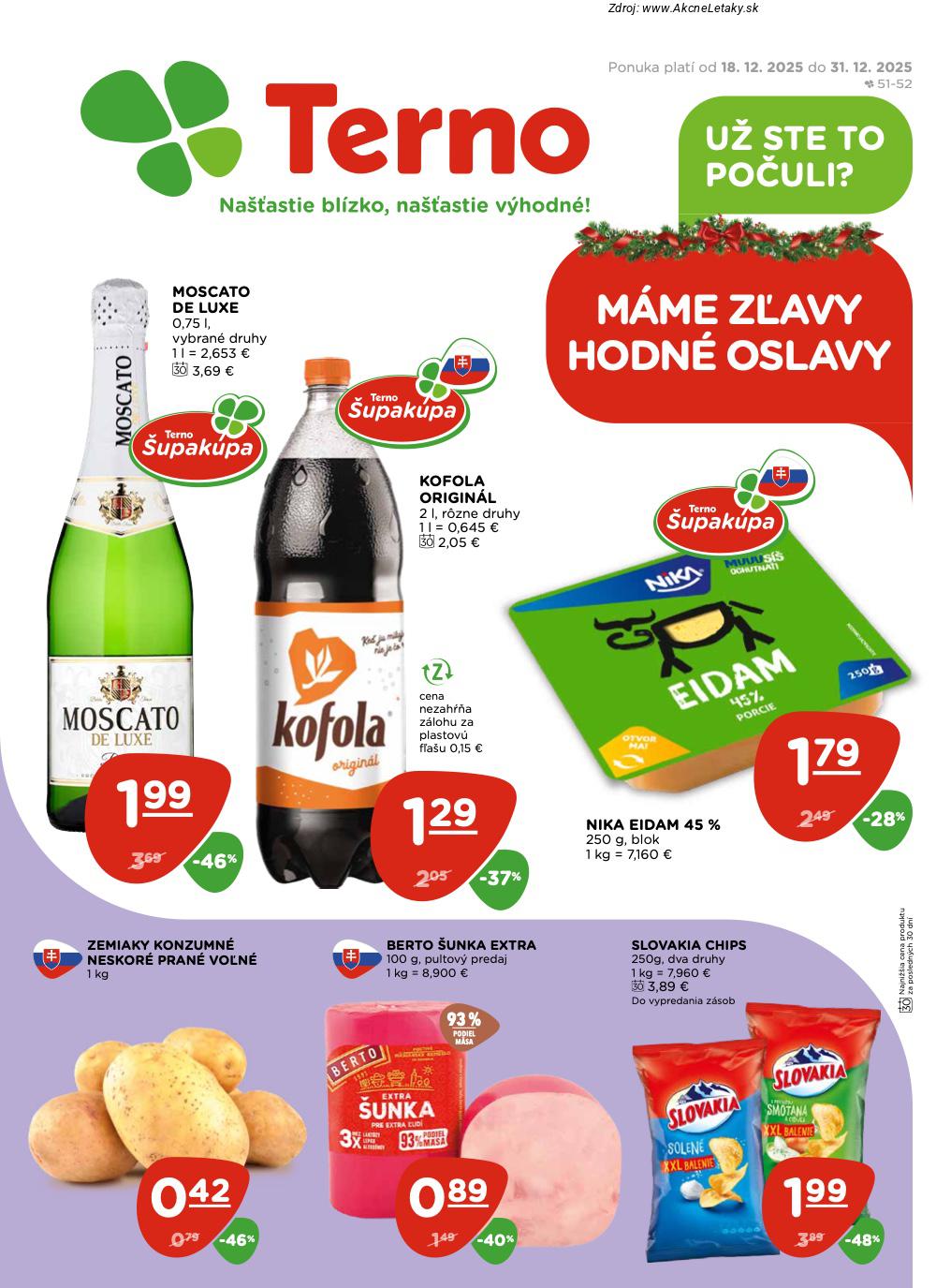 Leták TERNO - strana 1