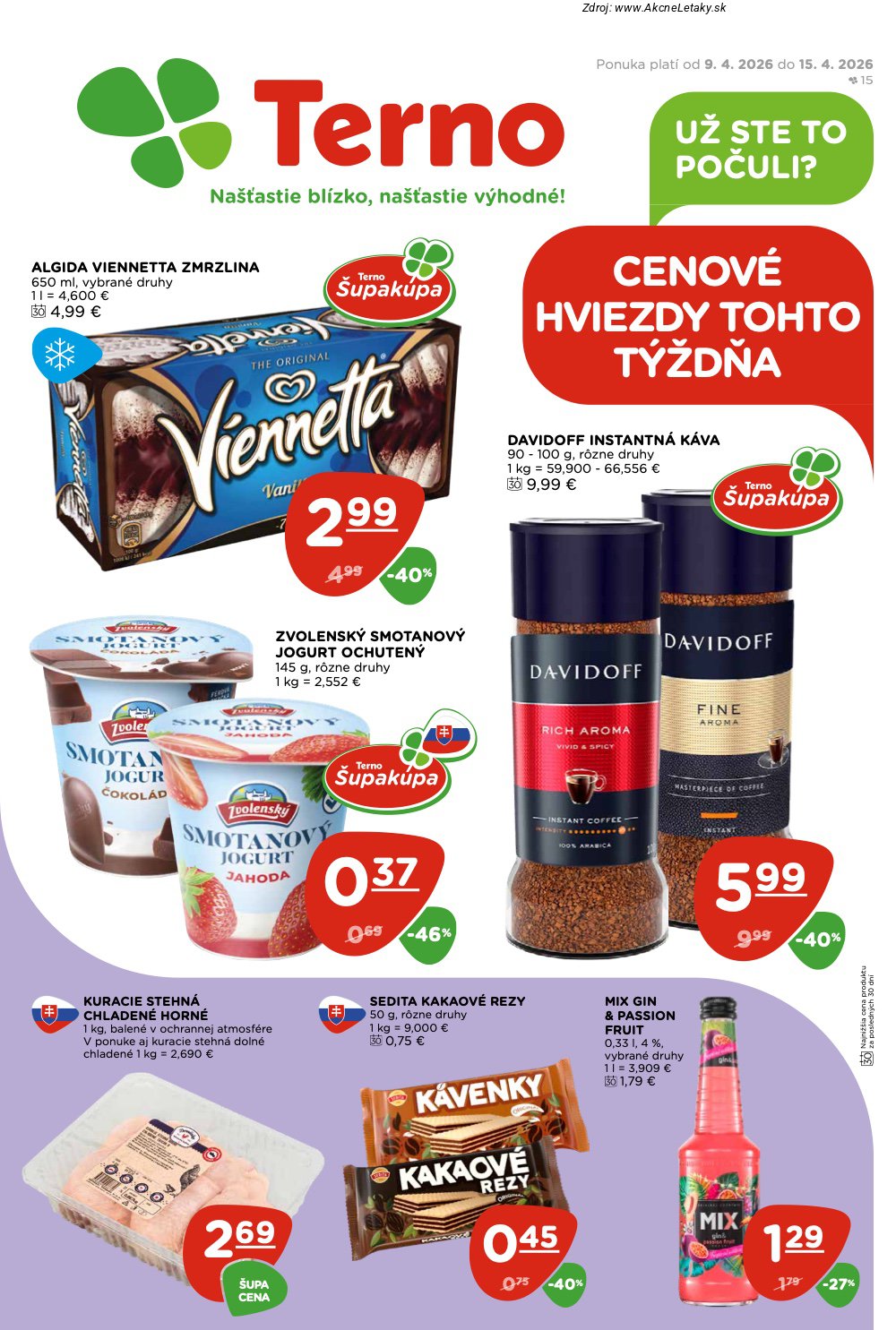 Leták TERNO (9. 4. - 15. 4. 2026) - strana 1 z 20