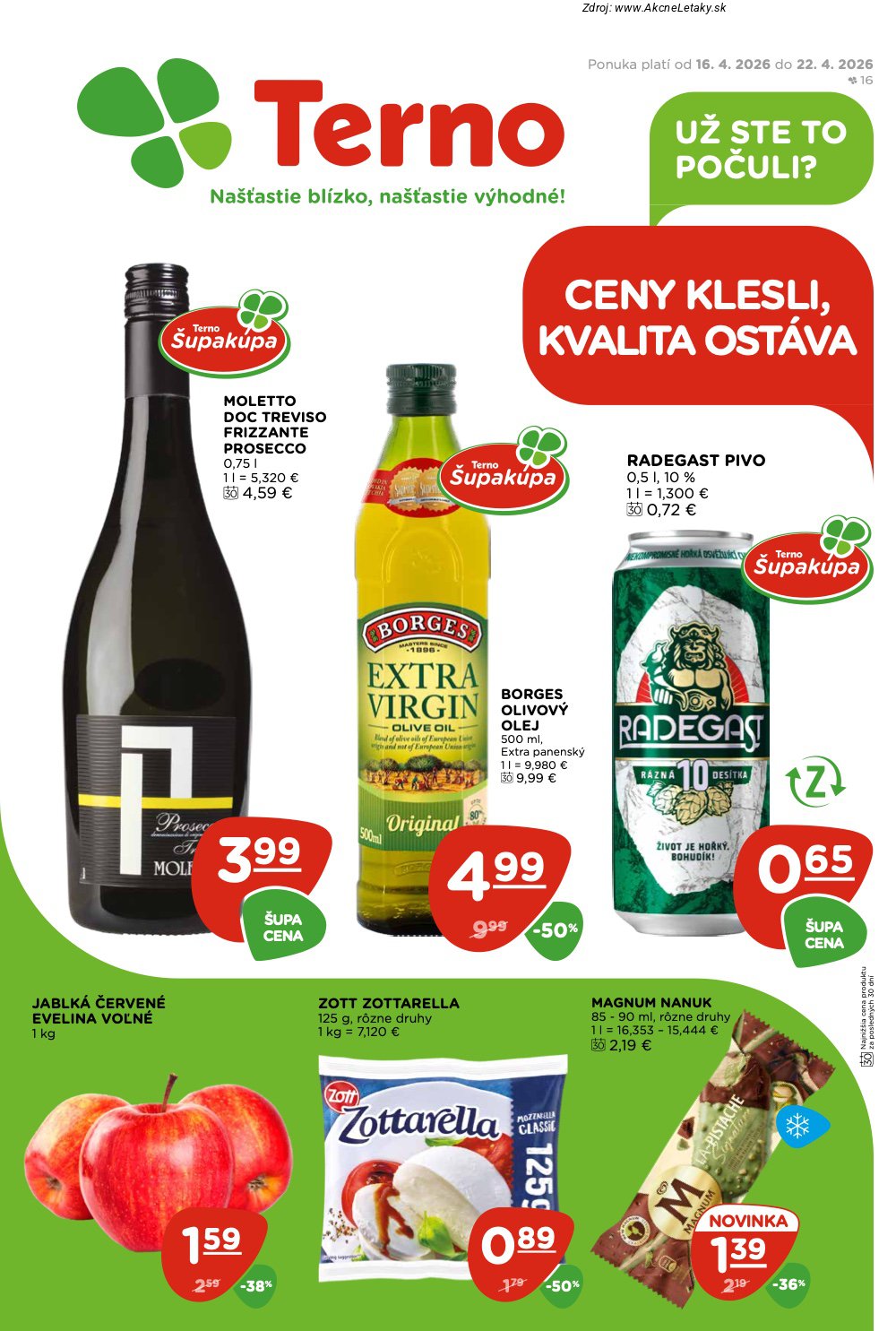 Leták TERNO (16. 4. - 22. 4. 2026) - strana 1 z 24