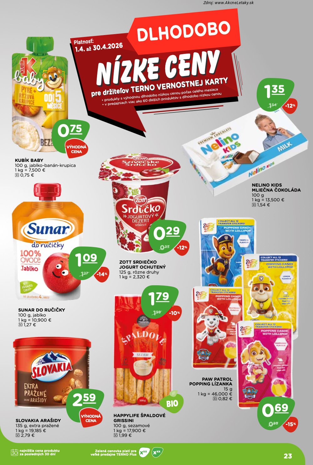 Leták TERNO (16. 4. - 22. 4. 2026) - strana 23 z 24