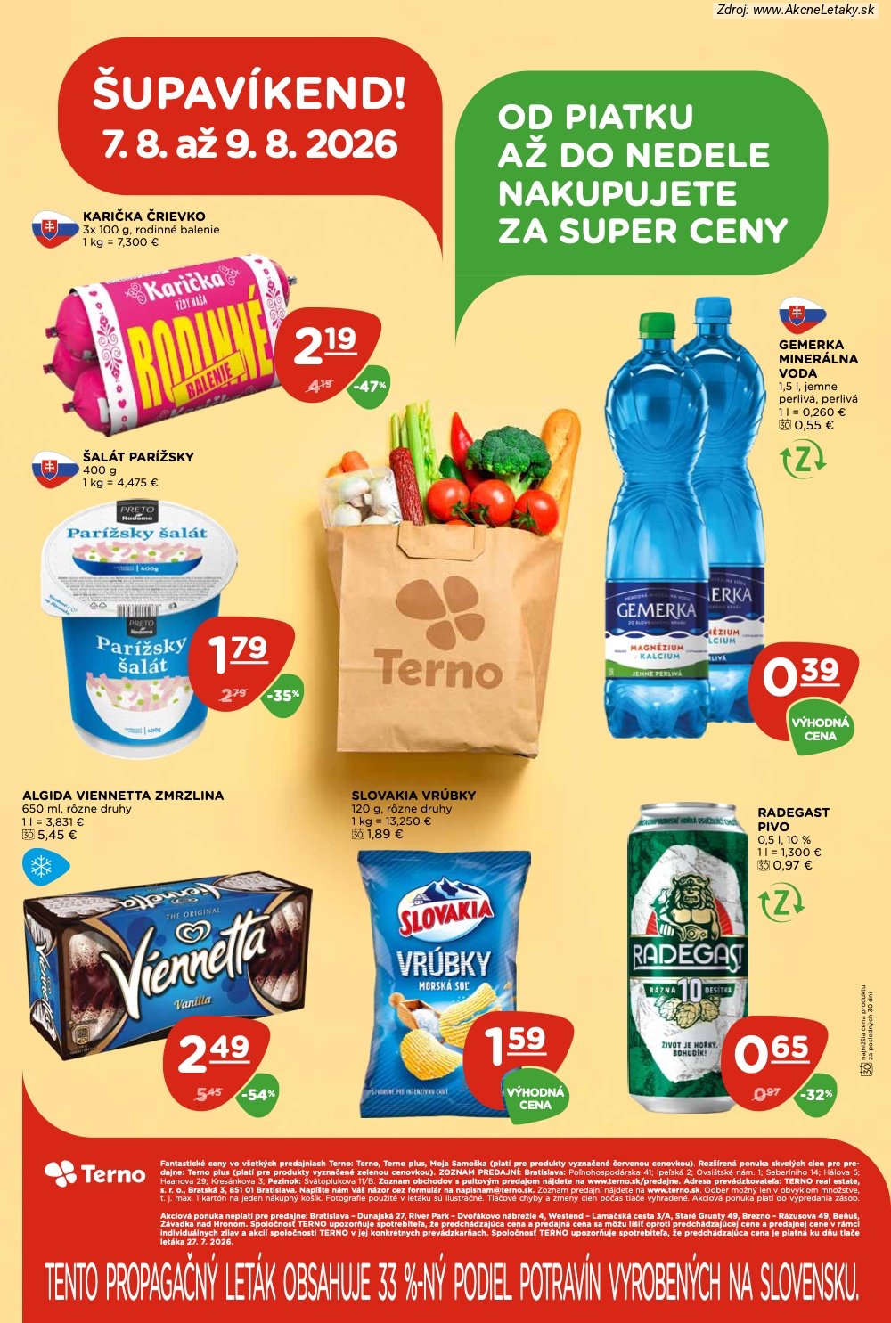 Leták TERNO (6. 8. - 12. 8. 2026) - strana 28 z 29