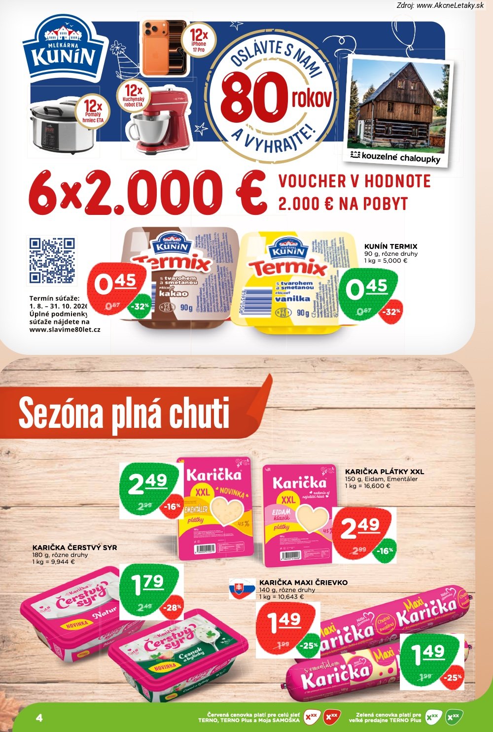 Leták TERNO (8. 10. - 14. 10. 2026) - strana 4 z 27