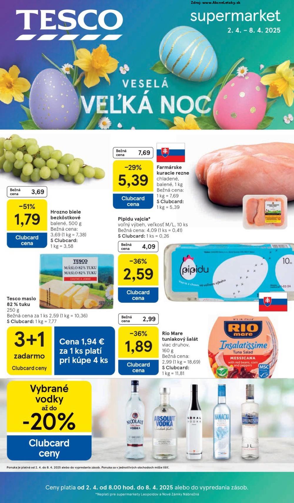 Leták Tesco (2. 4. - 8. 4. 2025) - strana 1 z 28