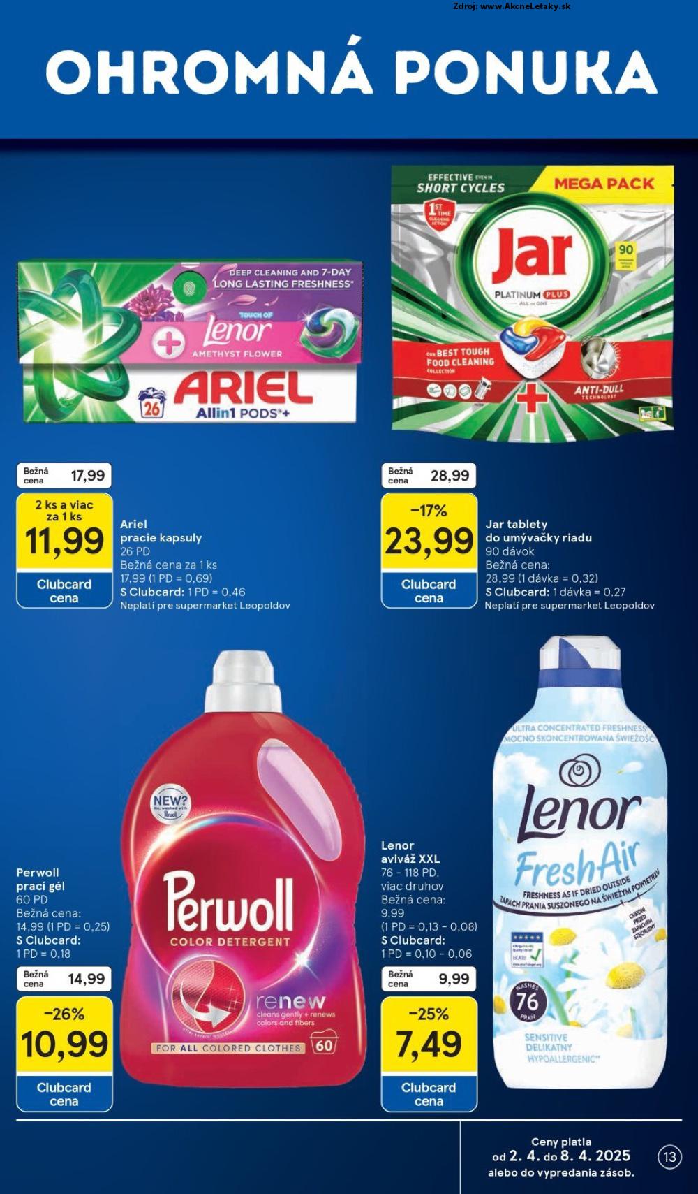 Leták Tesco (2. 4. - 8. 4. 2025) - strana 13 z 28