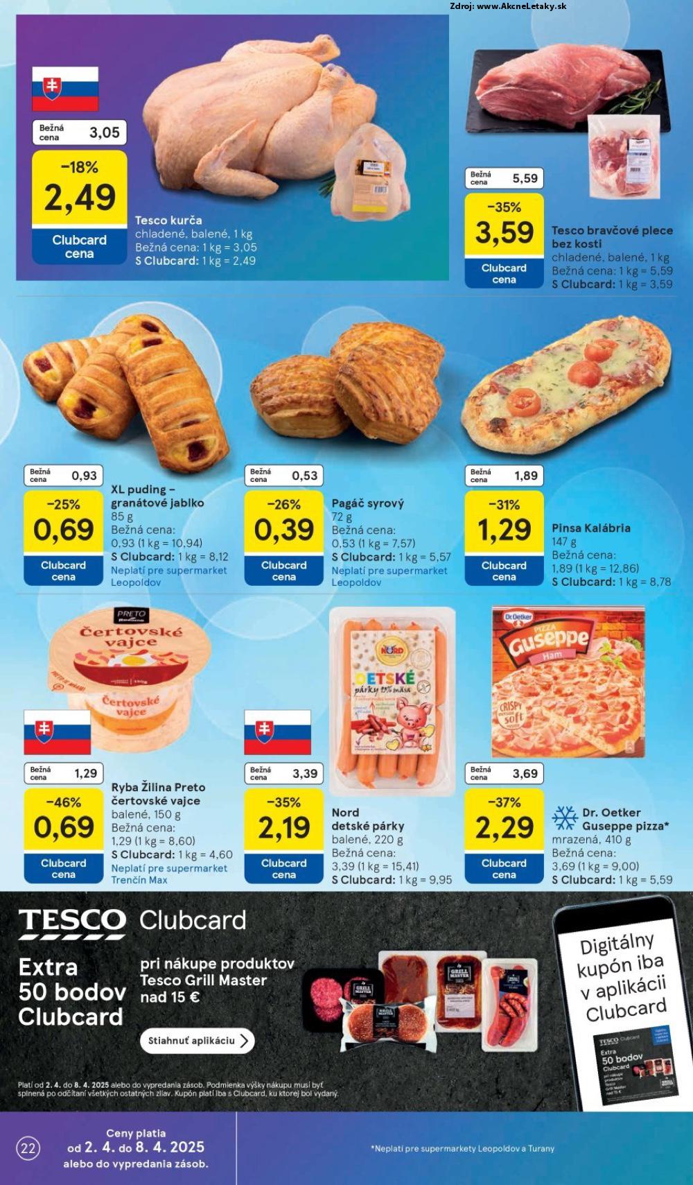 Leták Tesco (2. 4. - 8. 4. 2025) - strana 22 z 28