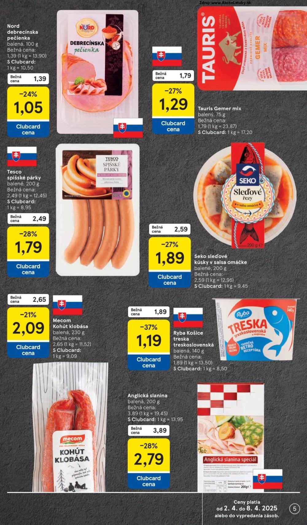 Leták Tesco (2. 4. - 8. 4. 2025) - strana 5 z 28