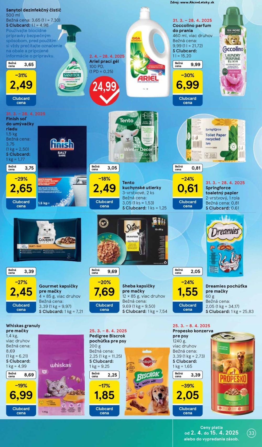 Leták Tesco (2. 4. - 8. 4. 2025) - strana 33 z 45