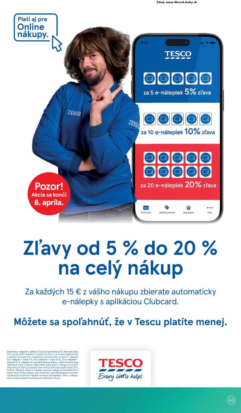 Leták Tesco (2. 4. - 8. 4. 2025) - strana 43 z 45