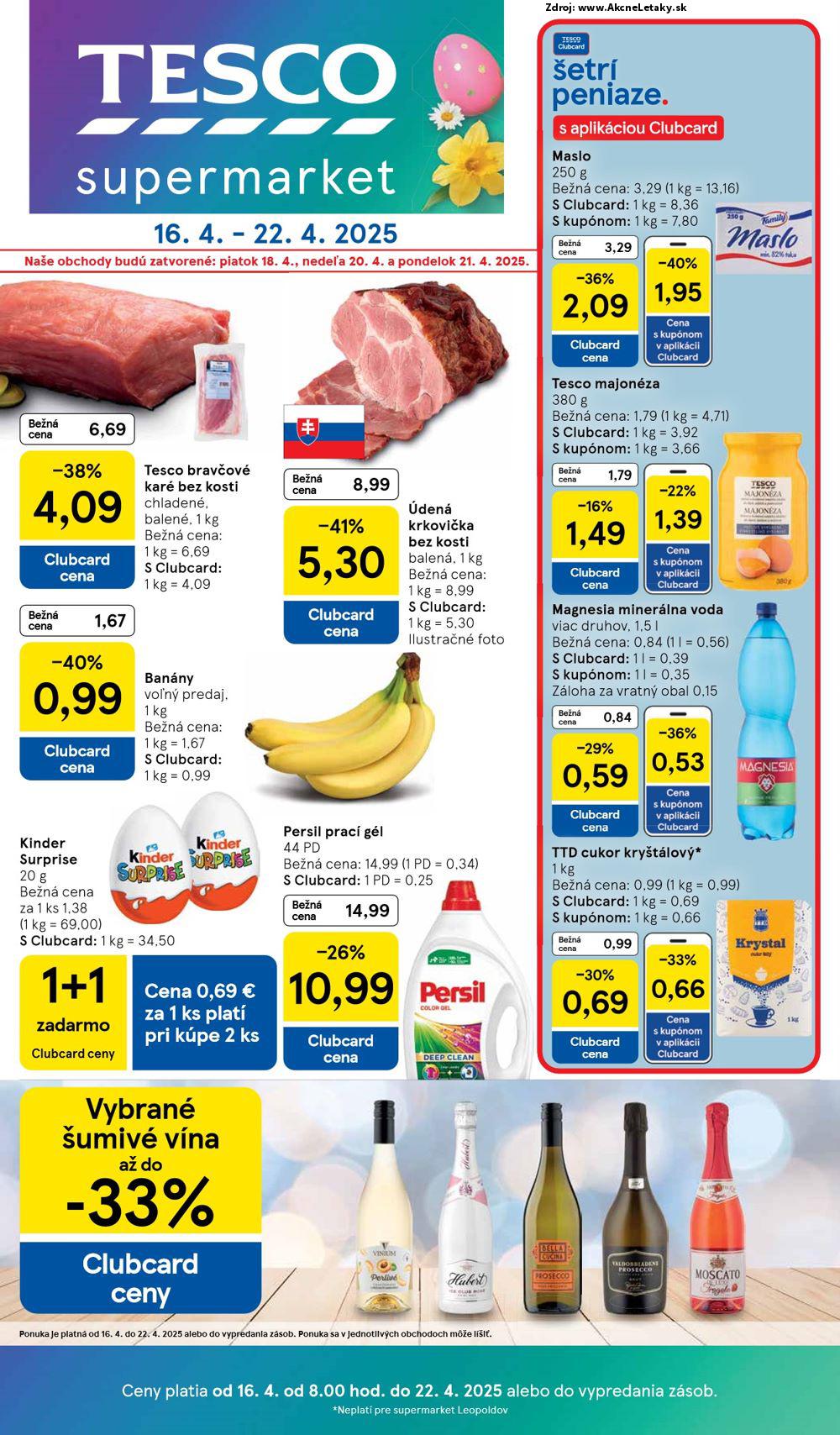 Leták Tesco (16. 4. - 22. 4. 2025) - strana 1 z 25
