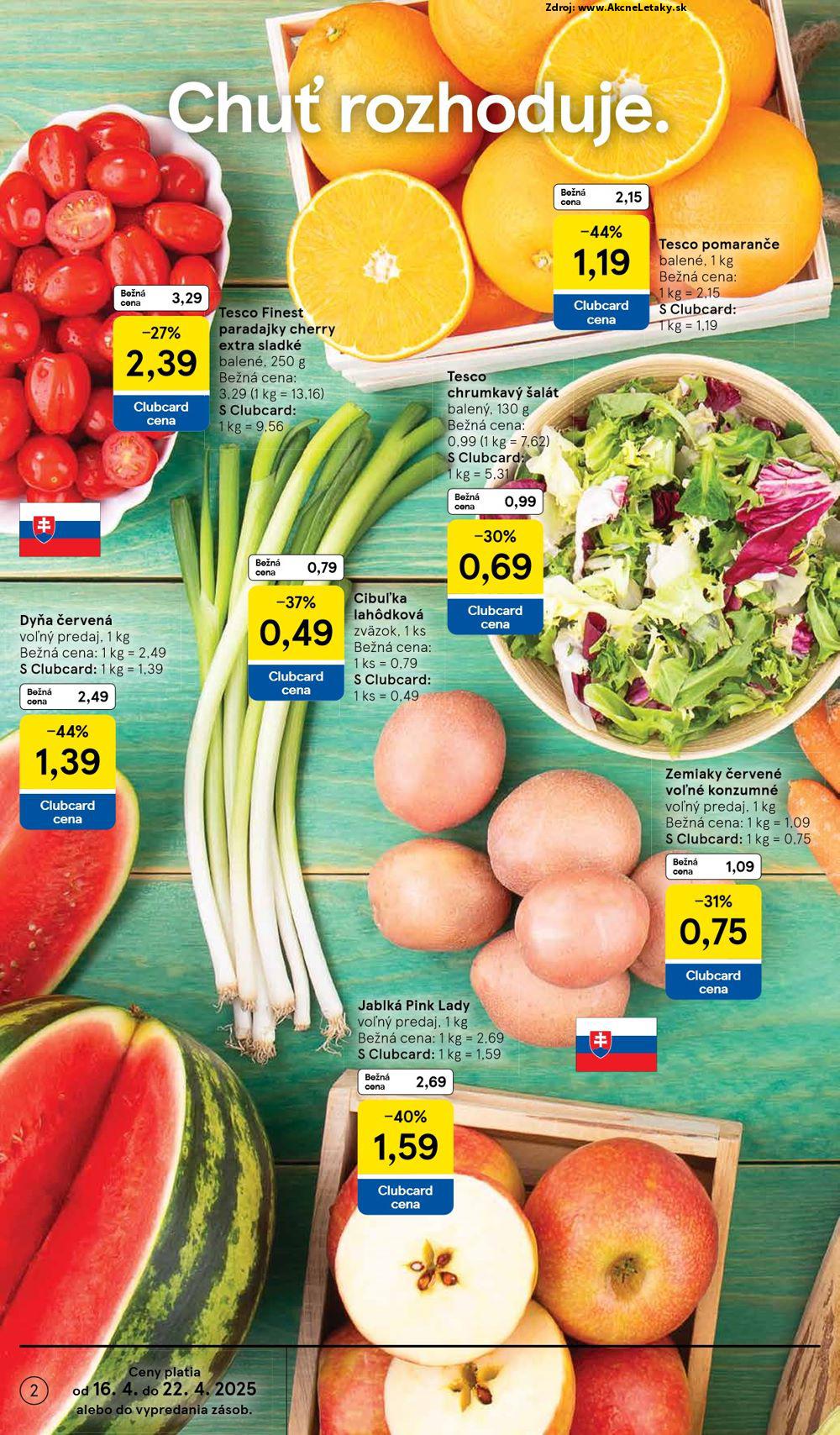Leták Tesco (16. 4. - 22. 4. 2025) - strana 2 z 25