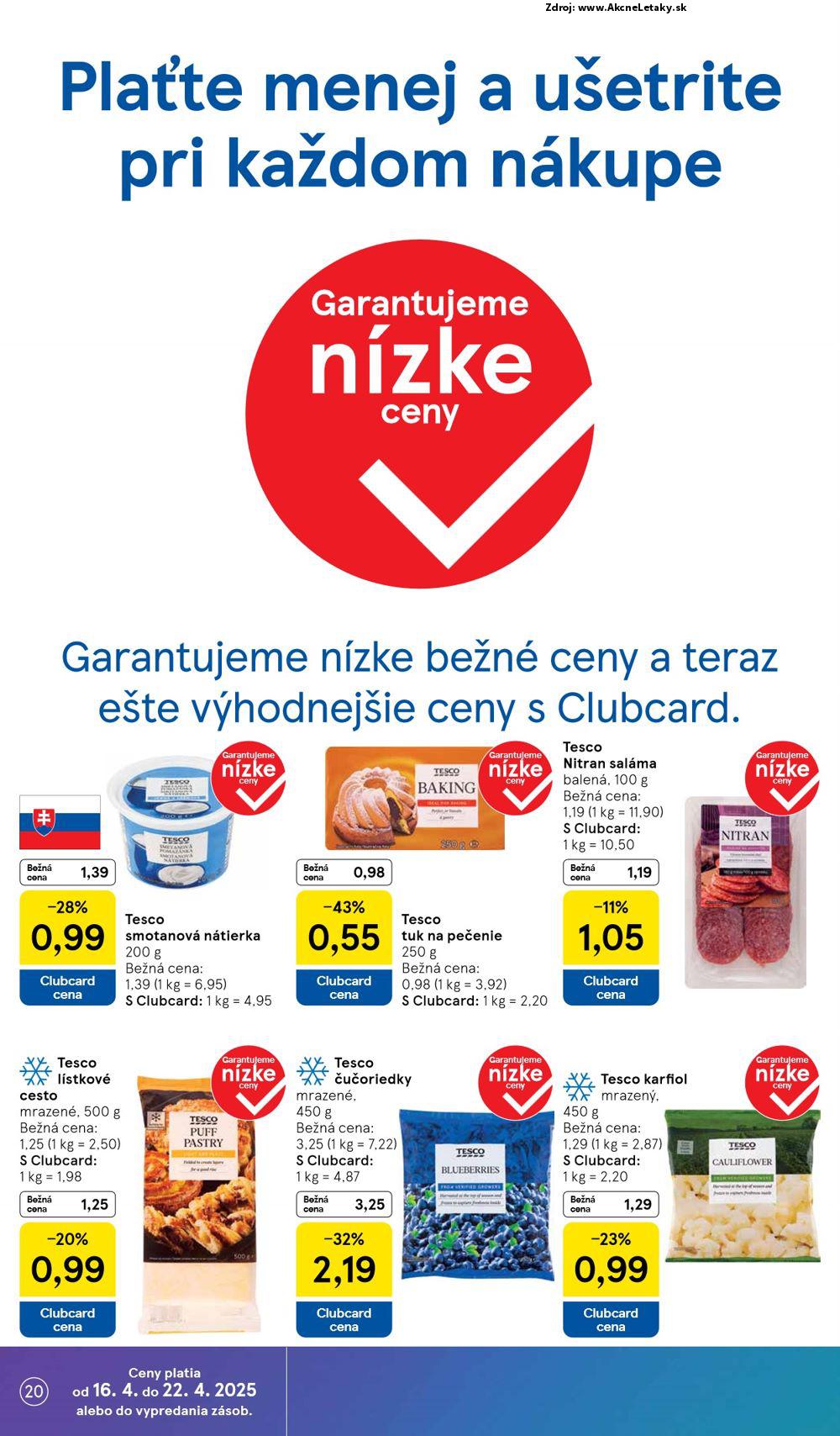 Leták Tesco (16. 4. - 22. 4. 2025) - strana 20 z 25