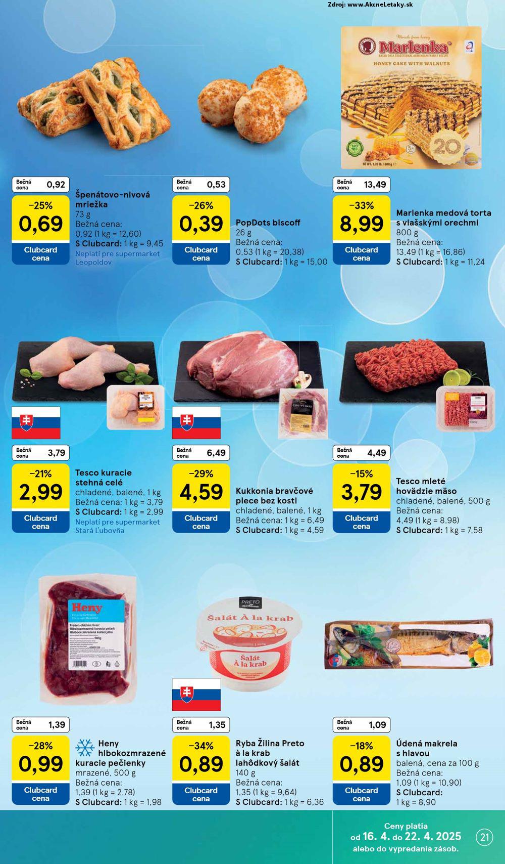 Leták Tesco (16. 4. - 22. 4. 2025) - strana 21 z 25