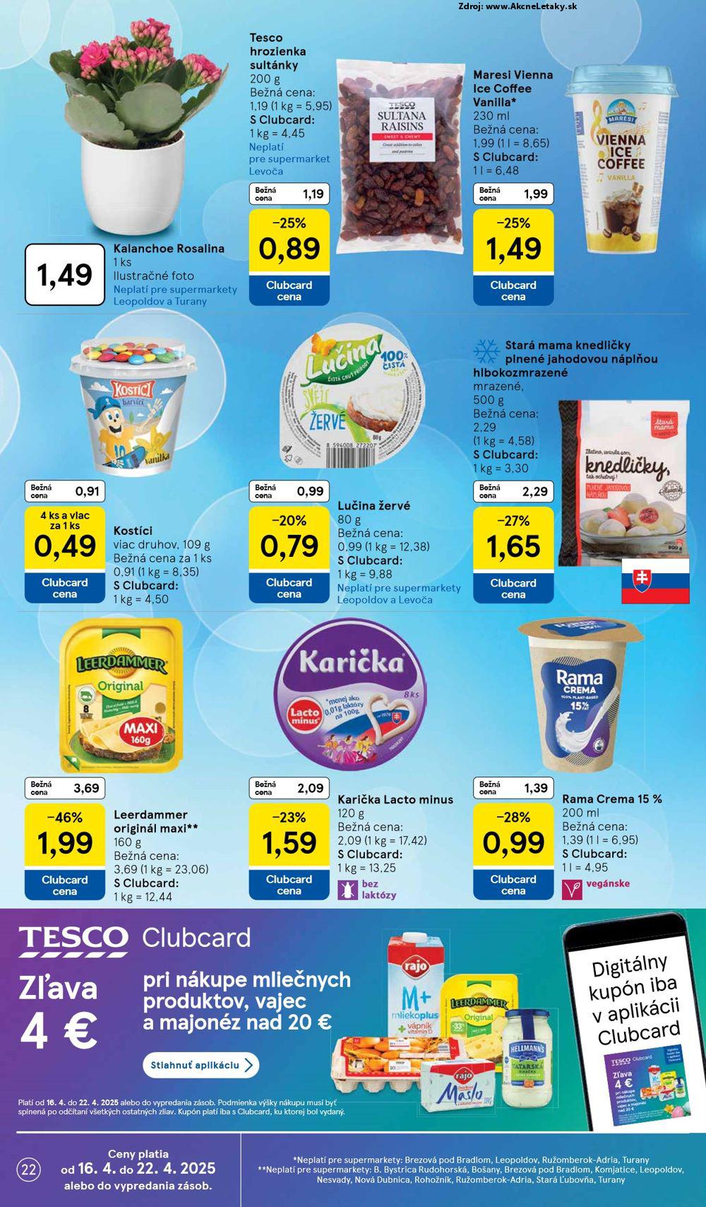 Leták Tesco (16. 4. - 22. 4. 2025) - strana 22 z 25