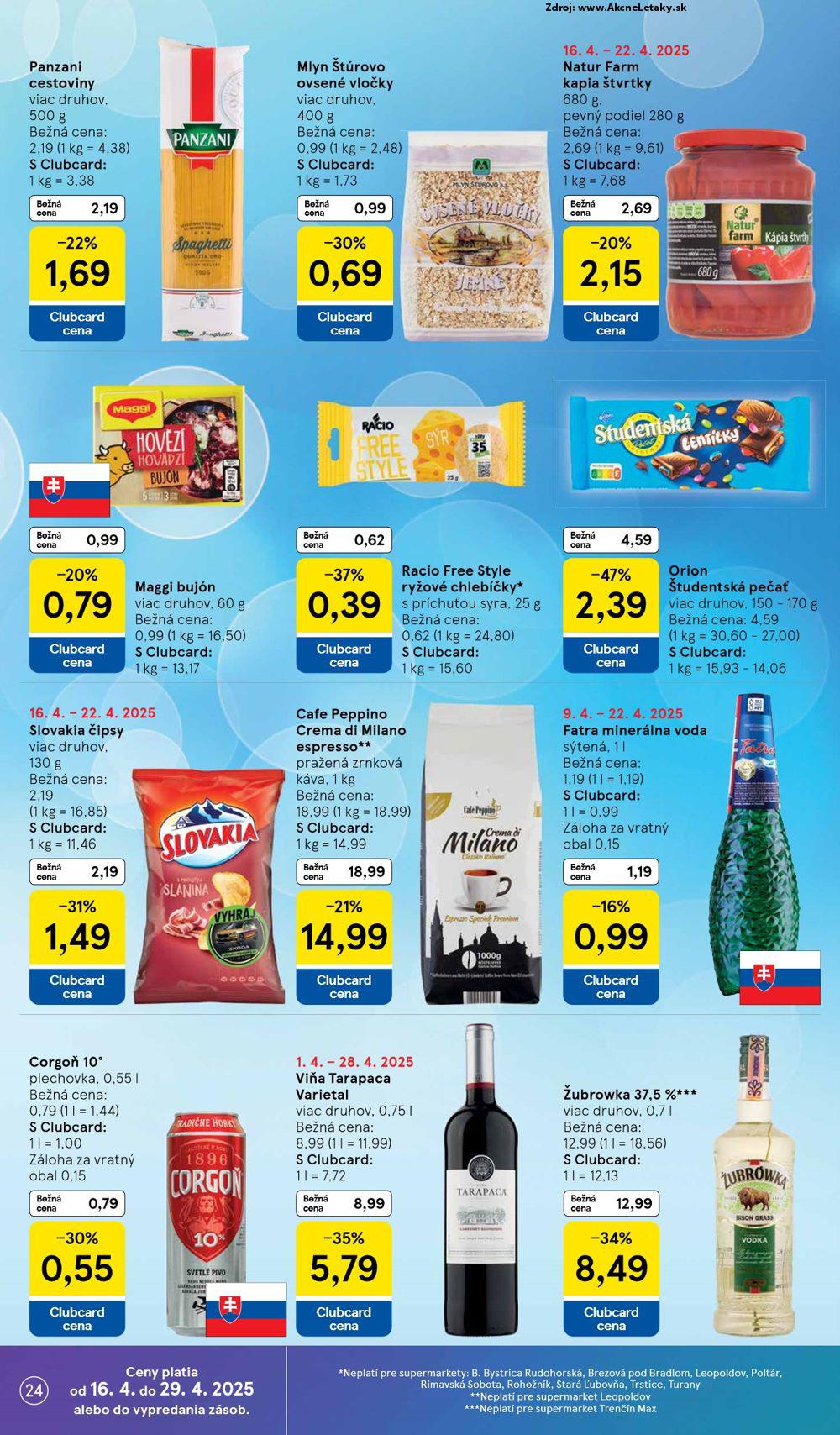 Leták Tesco (16. 4. - 22. 4. 2025) - strana 24 z 25