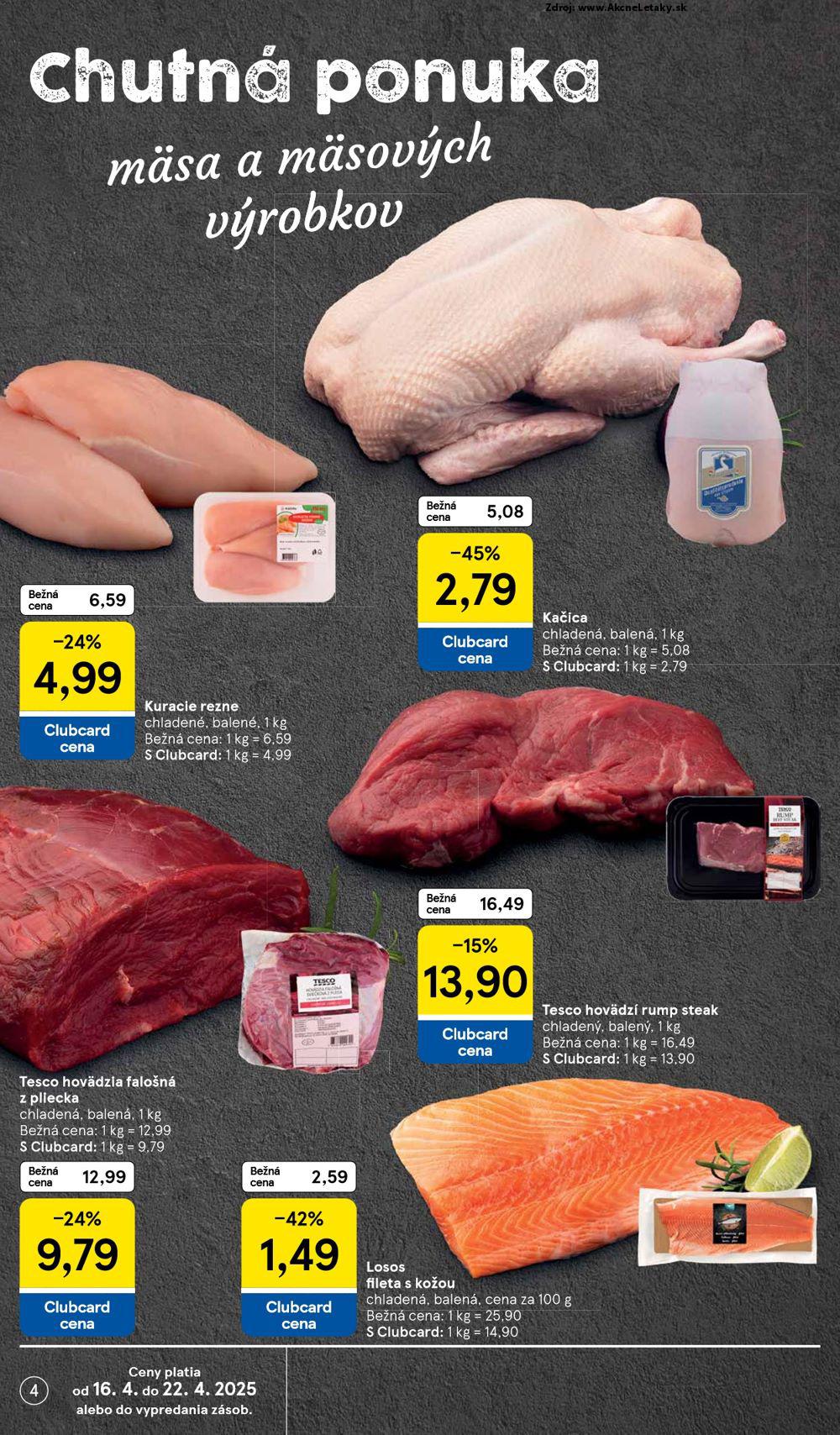 Leták Tesco (16. 4. - 22. 4. 2025) - strana 4 z 25