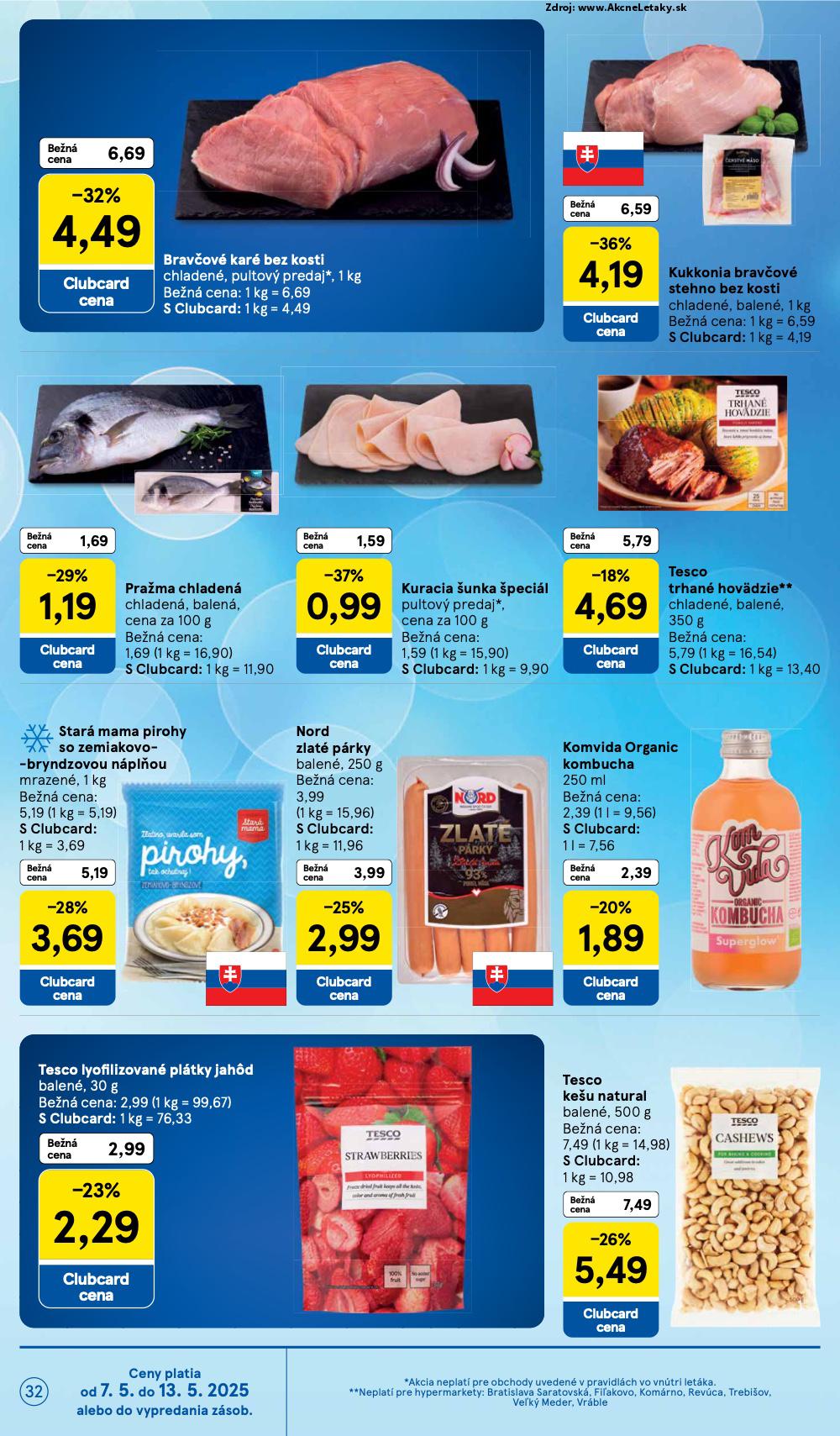 Leták Tesco (7. 5. - 13. 5. 2025) - strana 32 z 48