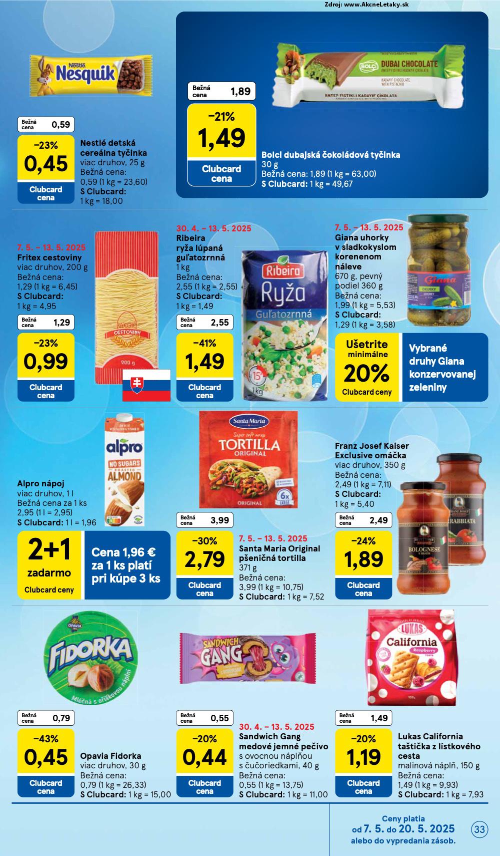 Leták Tesco (7. 5. - 13. 5. 2025) - strana 33 z 48