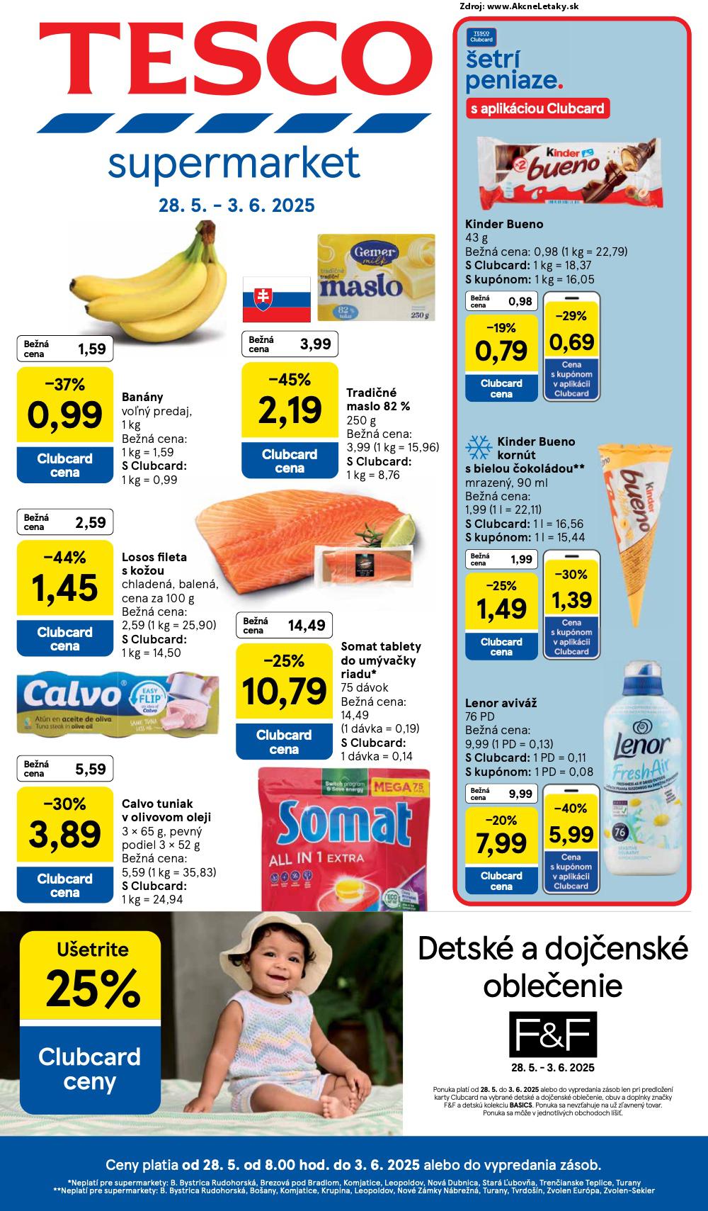 Leták Tesco (28. 5. - 3. 6. 2025) - strana 1 z 28