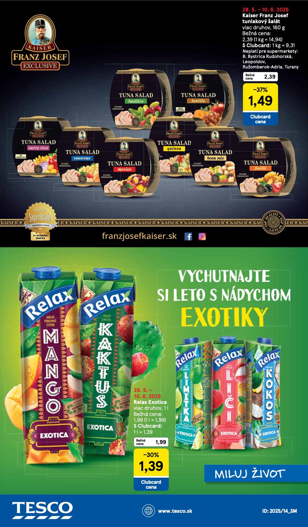 Leták Tesco (28. 5. - 3. 6. 2025) - strana 28 z 28