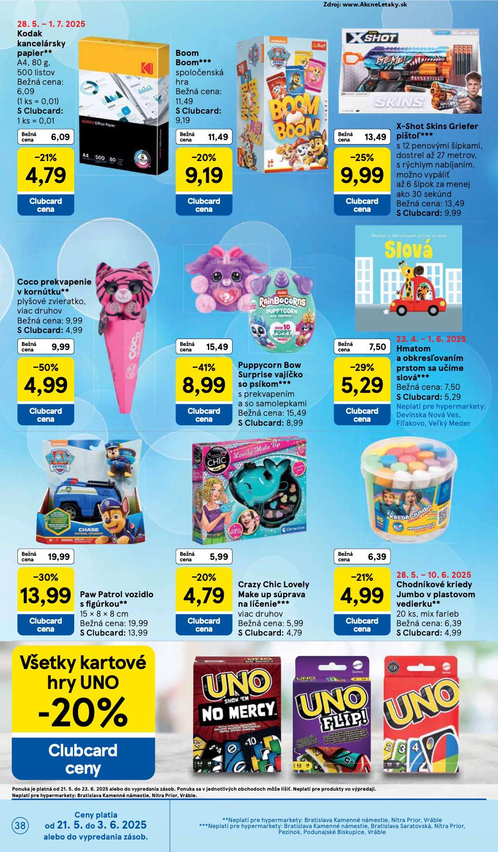 Leták Tesco (28. 5. - 3. 6. 2025) - strana 38 z 44