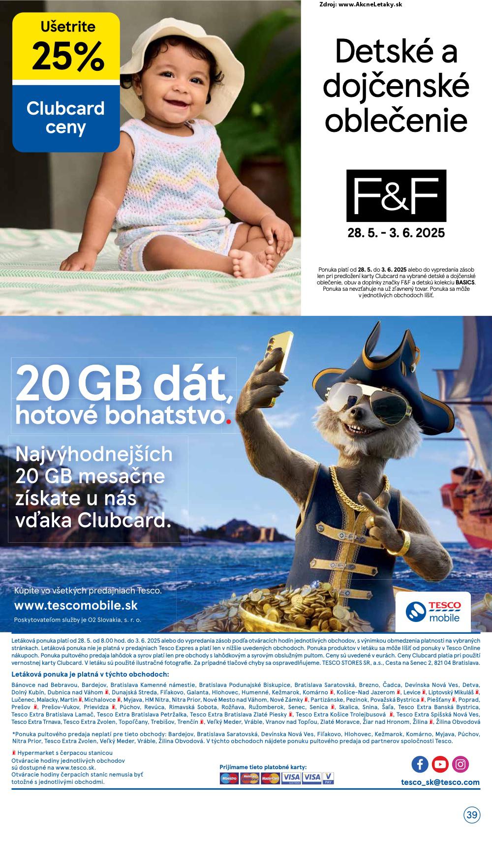 Leták Tesco (28. 5. - 3. 6. 2025) - strana 39 z 44