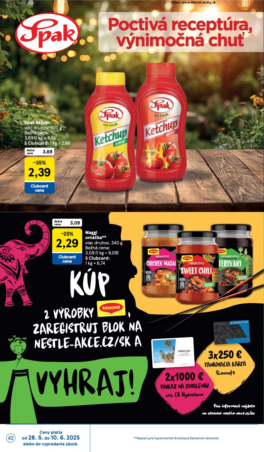 Leták Tesco (28. 5. - 3. 6. 2025) - strana 42 z 44