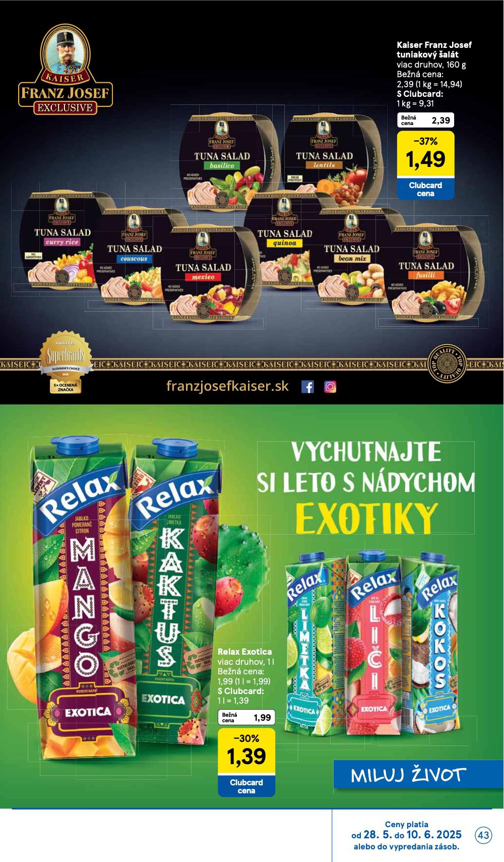 Leták Tesco (28. 5. - 3. 6. 2025) - strana 43 z 44