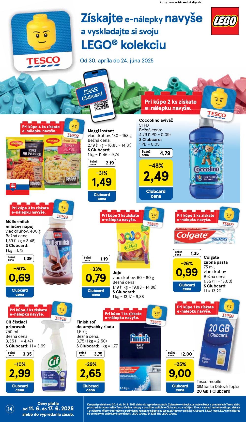Leták Tesco (11. 6. - 17. 6. 2025) - strana 14 z 32