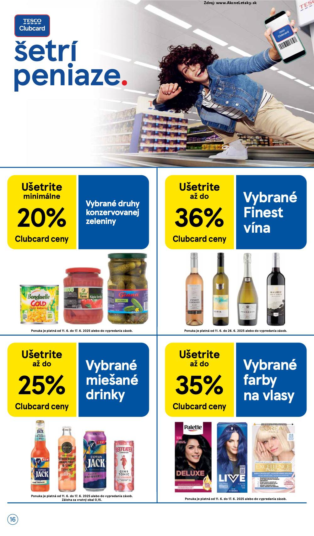 Leták Tesco (11. 6. - 17. 6. 2025) - strana 16 z 32