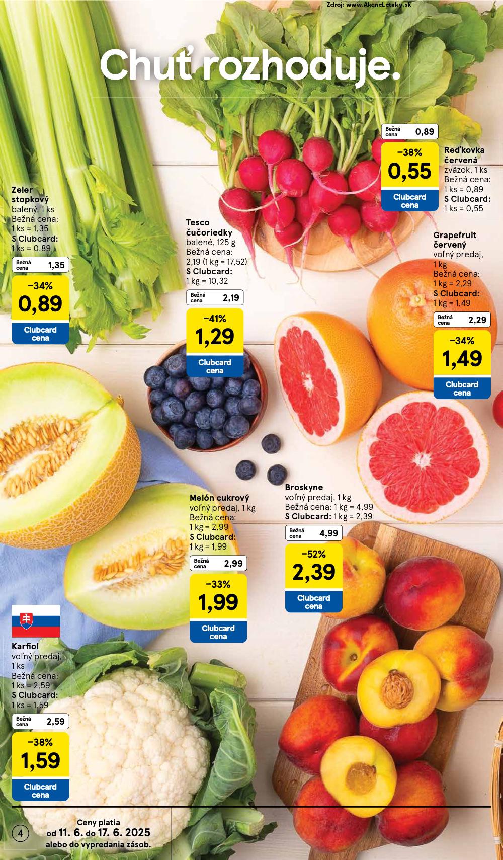 Leták Tesco (11. 6. - 17. 6. 2025) - strana 4 z 32