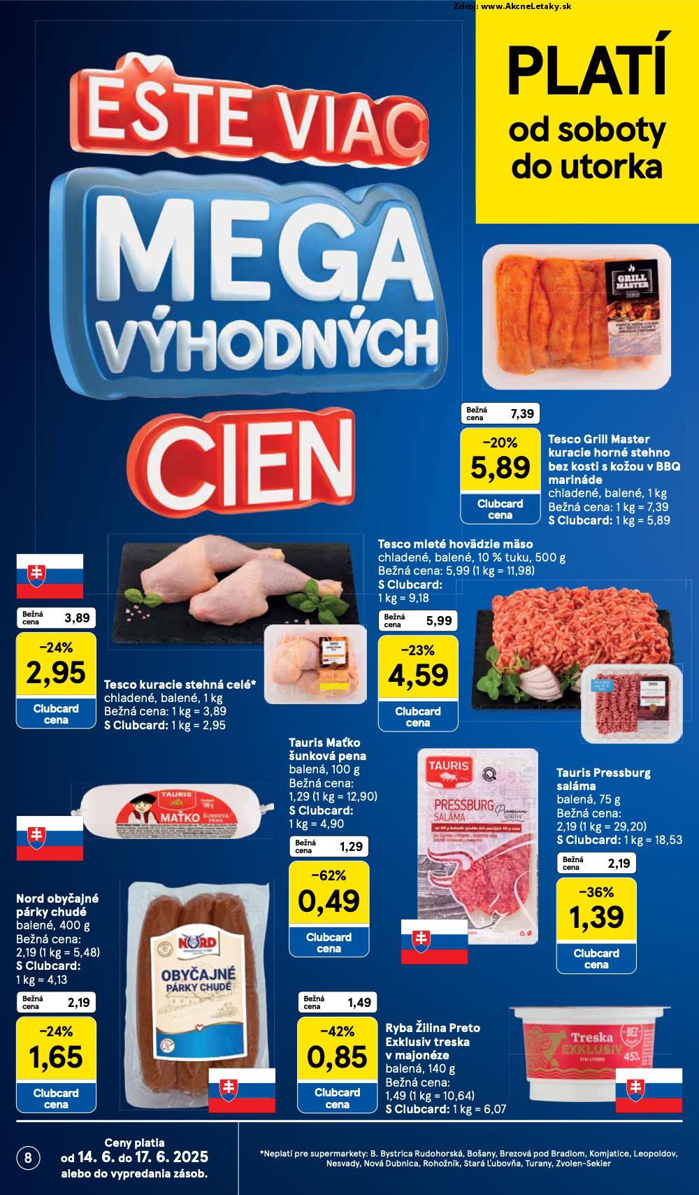 Leták Tesco (11. 6. - 17. 6. 2025) - strana 8 z 32