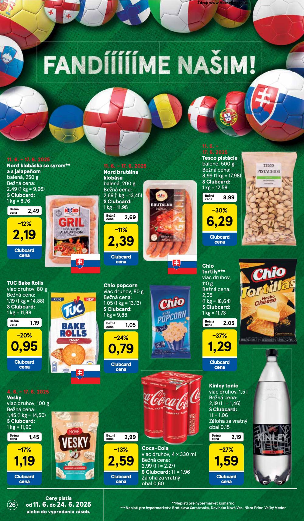 Leták Tesco (11. 6. - 17. 6. 2025) - strana 26 z 44