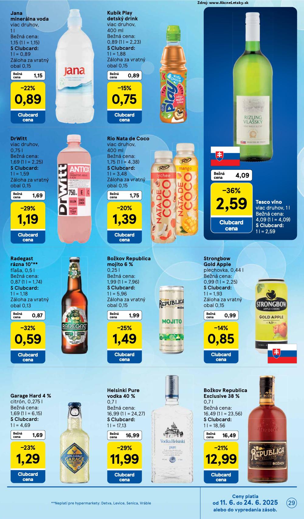 Leták Tesco (11. 6. - 17. 6. 2025) - strana 29 z 44