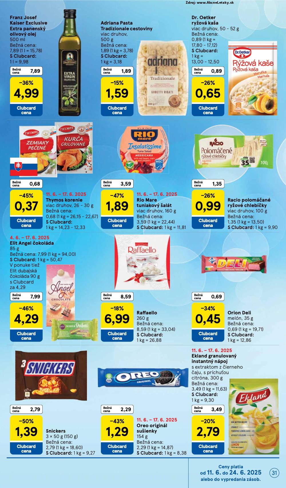 Leták Tesco (11. 6. - 17. 6. 2025) - strana 31 z 44